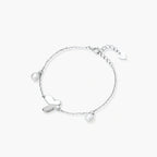 SCULPTED BUTTERFLY PEARL BRACELET