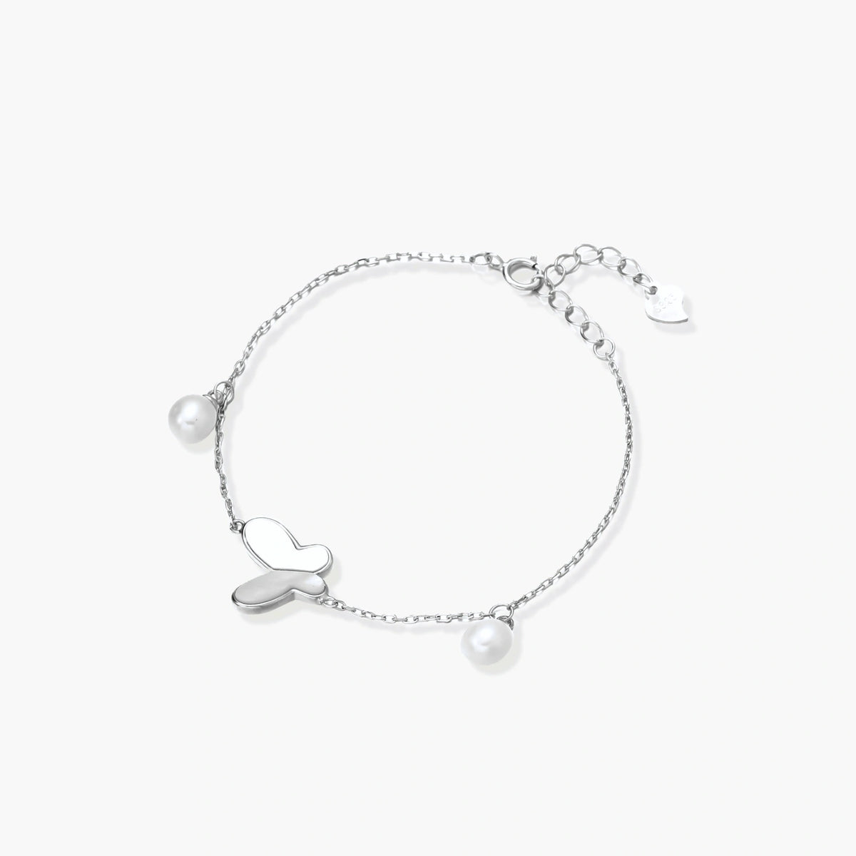 SCULPTED BUTTERFLY PEARL BRACELET