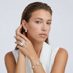 SCULPTED BUTTERFLY PEARL BRACELET