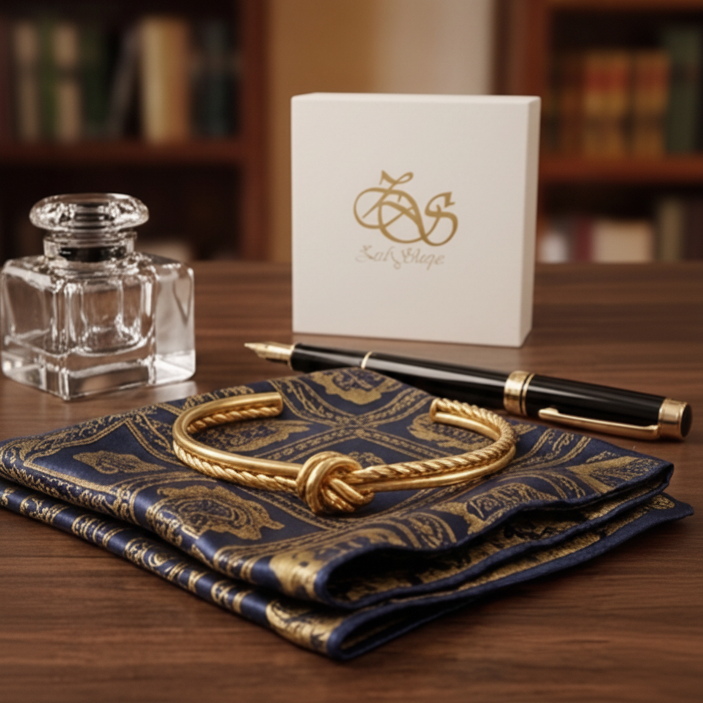 DUAL KNOT GOLD CUFF