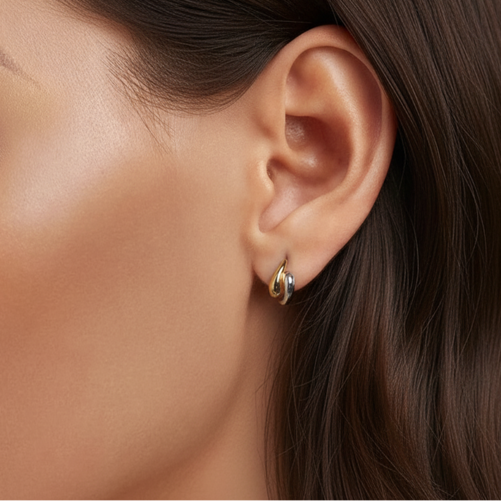 AURORA TEARDROP HOOP EARRINGS