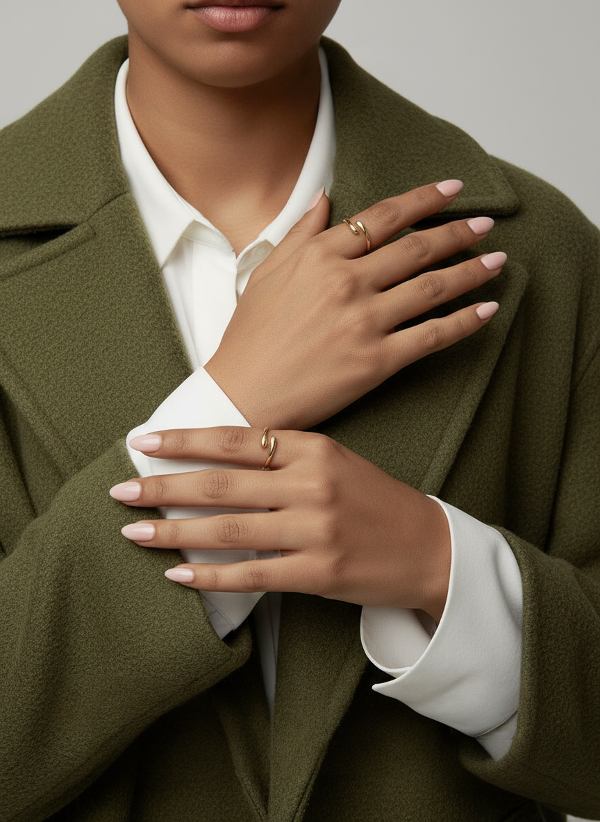 AURORA ENTWINE TEARDROP RING