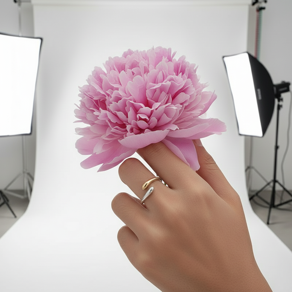 AURORA ENTWINE TEARDROP RING