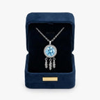 BLUE AURA DREAMCATCHER NECKLACE
