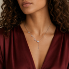BUTTERFLY TRAIL LARIAT NECKLACE